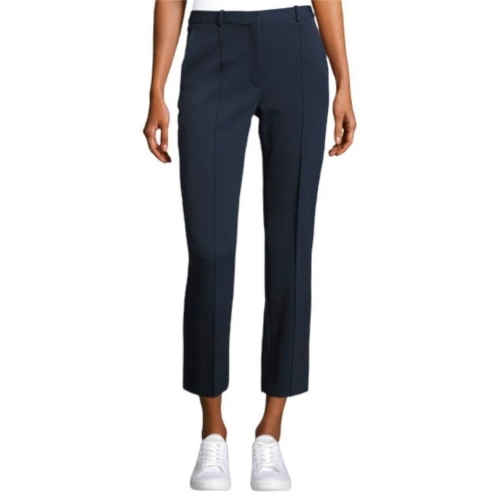 Theory Hartsdale Oxford Knit Slim Cropped Pants
